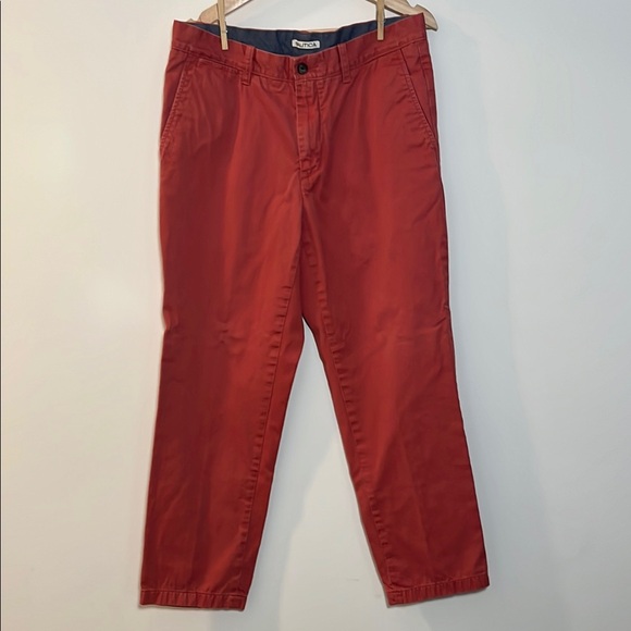 Nautica Men's Coral/Red Chino Pants - Picture 1 of 4